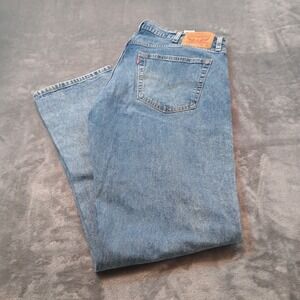 Levi's 559 Jeans Mens 38x34 Blue Relaxed Straight Stretch Denim Light Wash